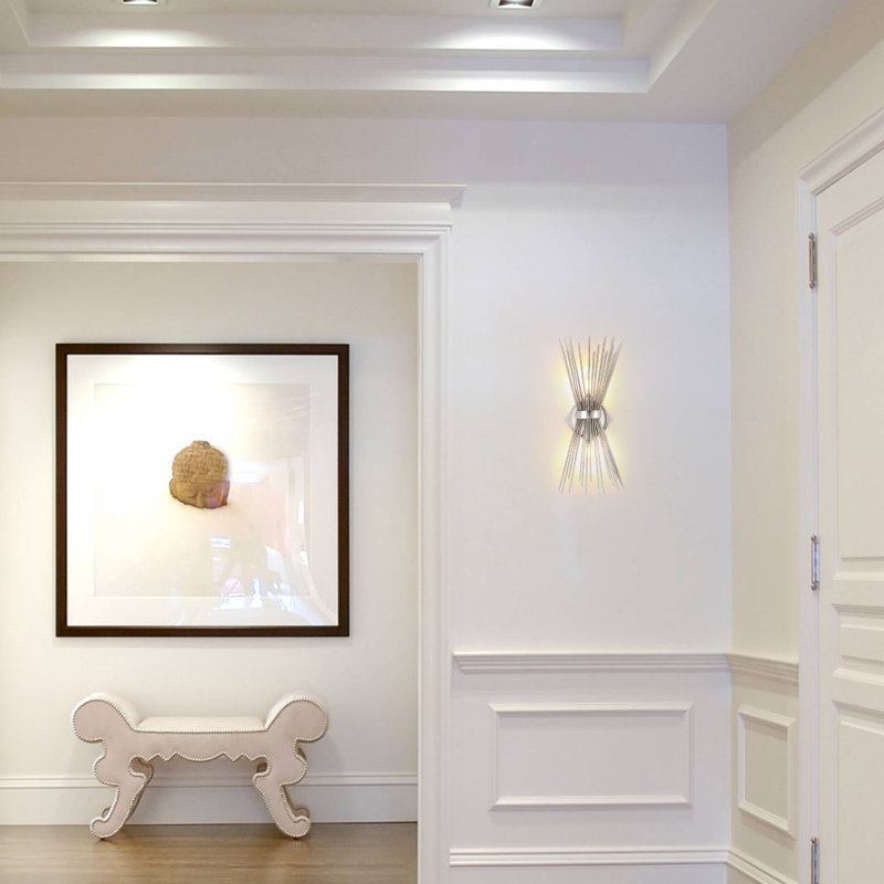 Wrought Studio Budimirka Silver Candle Wall Light Wayfair